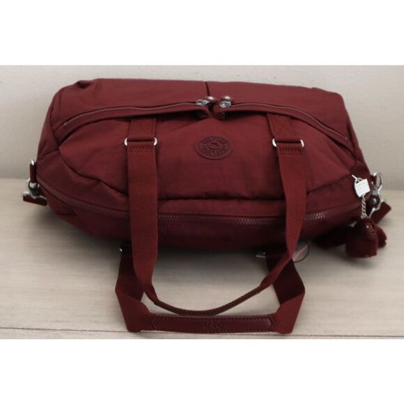 Kipling K15387-6JH WMN's Lg. Merlot/Red Eugina Crossbody Satchel Travel Bag - Picture 11 of 16